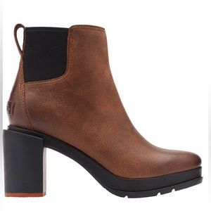 SOREL | Blake Waterproof Chunky Block Heel Chelsea Boot in Burro